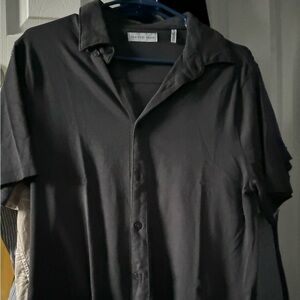 Grey button up shirt